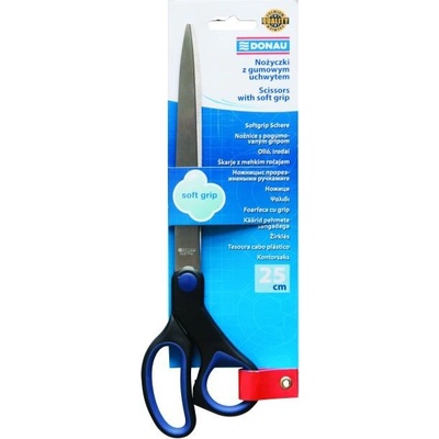 Nožnice DONAU Soft grip 25cm modré