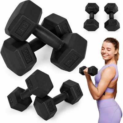 MOVEPRO Šestihranné sada 2 x 2 kg