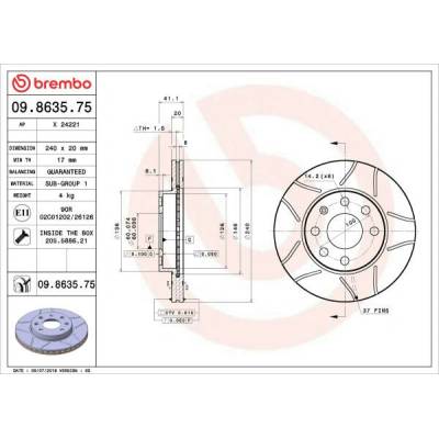 BREMBO 09.8635.75