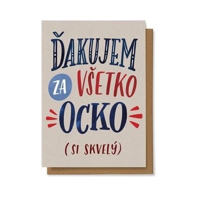 Ďakujem za všetko ocko (si skvelý)
