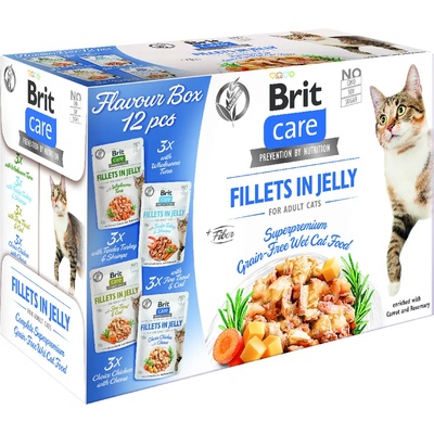 Brit Care Cat Fillets in Jelly Flavour box 12 x 85 g