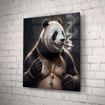 Art gift Стъклено АРТ пано - Силата на Пандата