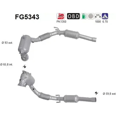 AS Filtr pevných částic ASA FG5343