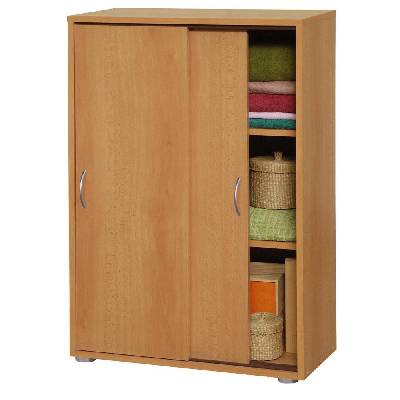 IA-EXPORT Komoda-prádelník s posuvnými dveřmi IA601A, lamino buk