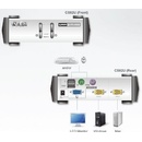 Aten CS-82U 2-Port PS/2-USB KVM Switch, 2x Custom KVM Cable sets, Non-powered