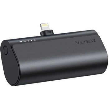 VEGER Външна батерия, Veger PlugOn Lightning 5000mAh 20W, Черен (VG-W0556P)