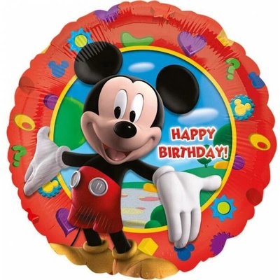 balónek Mickey Mouse Happy Birthday kulatý 45 cm