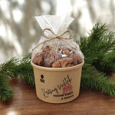 Nutworld Mix ořechů v medu a soli v celofánku a Eko kelímku K svátku 180 g