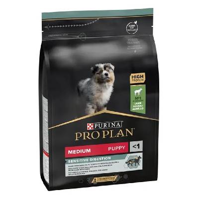 Purina Pro Plan Dog Puppy Medium Sensitive Digestion - s jehněčím Koupit:: 12 kg