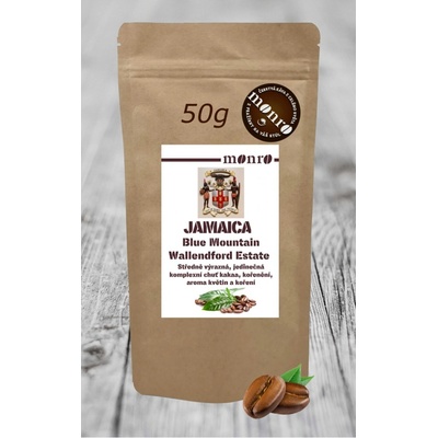 Monro káva Arabika Jamaica Blue Mountain Wallendford Estate zrnková 50 g
