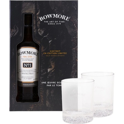 Bowmore No.1 40% 0,7 l (dárkové balení 2 sklenice)