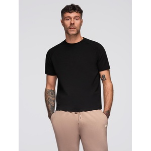Ombre Clothing Мъжка тениска COMFORT FIT с реглан ръкави - черна V2 OM-TSCT-0240 Ombre Clothing Ombre Clothing | Cheren | МЪЖЕ | S