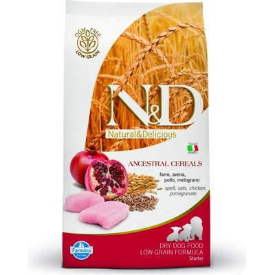 N&D Ancestral Grain Puppy All Breeds Starter Low Grain Chicken & Pomegranate 0,8 kg