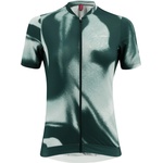 Löffler Фланелка с къс ръкав за колоездене Löffler Women's Bike Jersey Full-Zip PSY Mid Cycling jersey - Forest - размер 44 (EU) (156-2773-0116)