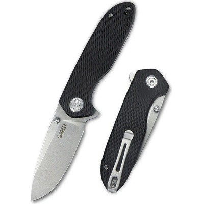 KUBEY Belus Pocket Knife, Black G10 Handle KU342A