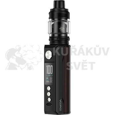 VooPoo DRAG M100S 100W Grip 5,5ml Full Kit Black and Darkwood