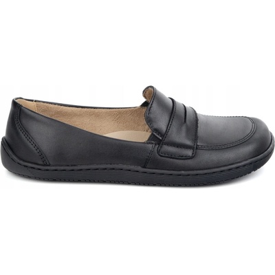 Barefoot mokasíny Olivier dámske kožené elegantné topánky 1280 čierne
