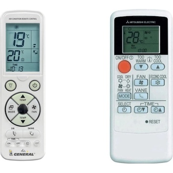 General Mitsubishi msz-dm35va, msz-dm25va, msz-hj25va, msz-hj35va, msz-hj50va, msz-hr50vf - луксозно с подсветка дистанционно управление (msz-dm35va, msz-dm25va, msz-hj25va, msz-hj35va, msz-hj50va, msz-hr50vf)