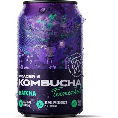Prager's Kombucha Matcha 12 x 330 ml