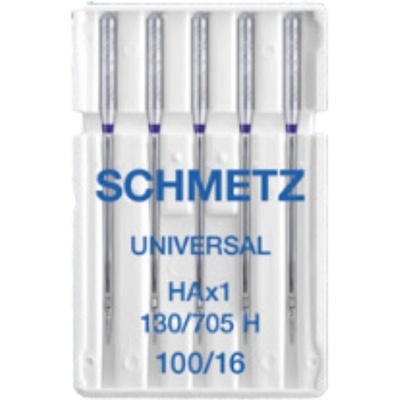 130/705 H / HAx1 (Nm 100/16) Jehly Schmetz UNIVERSAL pro domácí šicí stroje (5 ks/box)