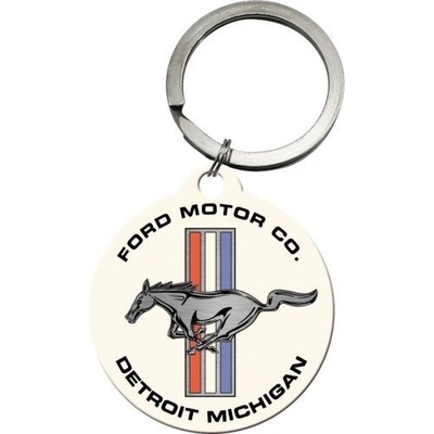 Prívesok na kľúče Ford Mustang Horse & Stripes