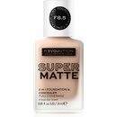 Revolution Relove Super Matte 2 in 1 Foundation & Concealer tekutý a zmatňující make-up a korektor 2v1 F8.5 24 ml