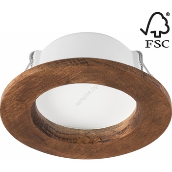 LAMKUR Led вградено осветително тяло woody spot led/5, 5w/230v 4000k череша Ø10 см (la52380)