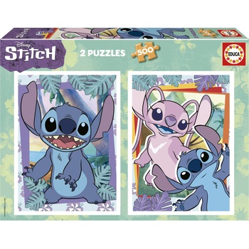 Educa - Puzzle 2x500 Stitch II - 500 piese