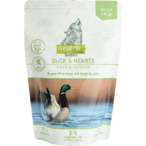 isegrim Pouch Dog Adult - Duck & Hearts 410 g