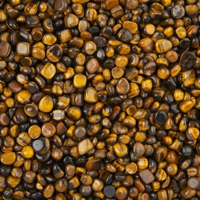 Tromlovaný minerál tigrie oko 8-12mm 100g - 1 balenie