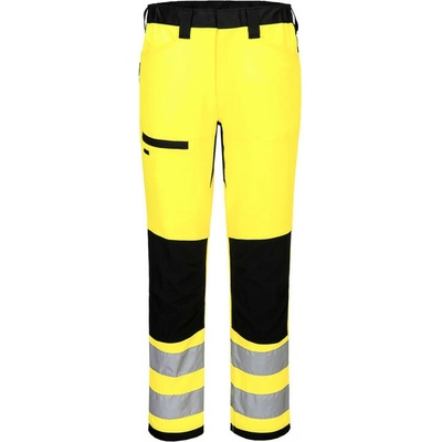 Portwest nohavice CD857 WX2 Eco do pasu reflexní žltá/čierna