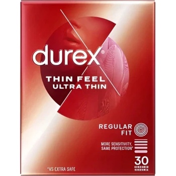 Durex 30 бр. Тънки презервативи Durex Feel Thin Ultra