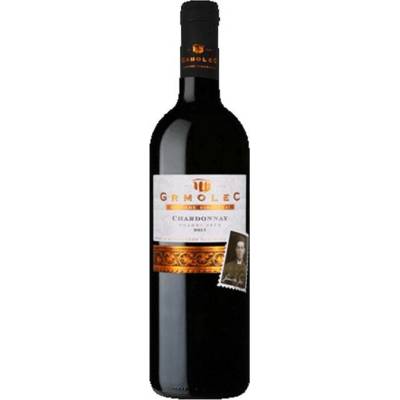 Grmolec Chardonnay pozdní sběr 2020 polosuché 12% 0,75 l (holá láhev)
