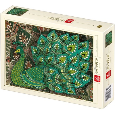 D-Toys - Puzzle Pattern Peacock - 1 000 piese