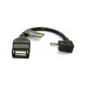 GKK Адаптер OTG, Pure USB OTG micro USB, Черен (Pure/OTG)