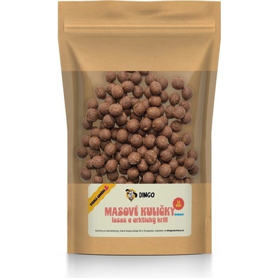 DINGO masové kuličky losos a arktický krill 12 mm 150 g