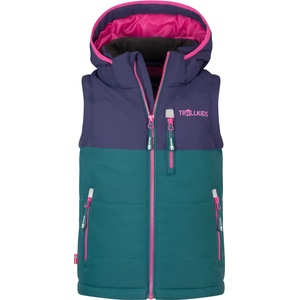 TROLLKIDS Детски синтетичен елек Trollkids Kid's Narvik Vest XT Synthetic vest - Midnight Petrol / Deep Violet / Dark Pink - размер 164 (EU) (703-3028-1919)