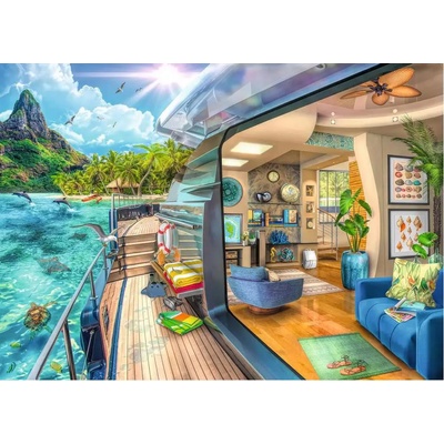 Ravensburger - Puzzle Tropical Island Charter - 1 000 piese