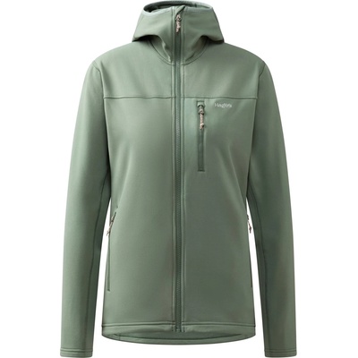 Haglöfs Дамско поларено яке Haglöfs Women's Rosson Mid Hood Fleece jacket - Chlorophyll Green (105-5958-0312)