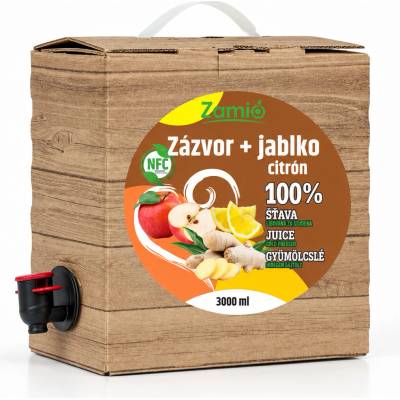Zamio 100% ovocná šťava Zázvor Citrón Jablko 3 l