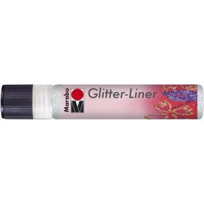 Marabu Glitrový liner bílý 25 ml