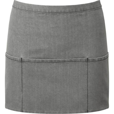 Premier Krátká zástěra do pasu s kapsou Colours PR155 uni šedý denim