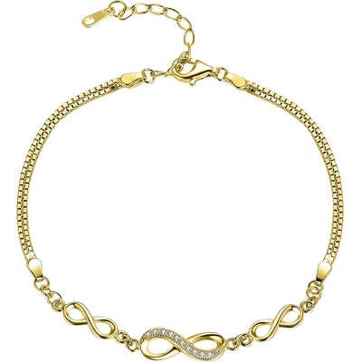 Mabell dámský stříbrný náramek DOROTHEA CZ221SCB037-GOLDC45