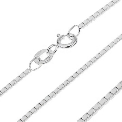 Šperky eshop Stříbrný řetízek propojené lesklé kostky AA18.15