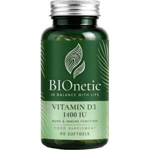 BIOnetic Витамин D3, 60 капсули, BIOnetic (7982-00)