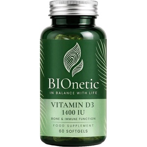 BIOnetic Витамин D3, 60 капсули, BIOnetic
