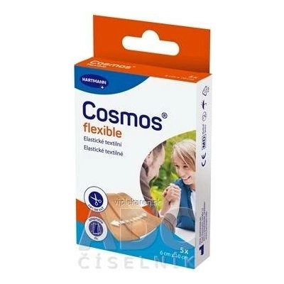 Cosmos Flexible elastická textilní náplast na rány 6 cm x 10 cm 5 ks