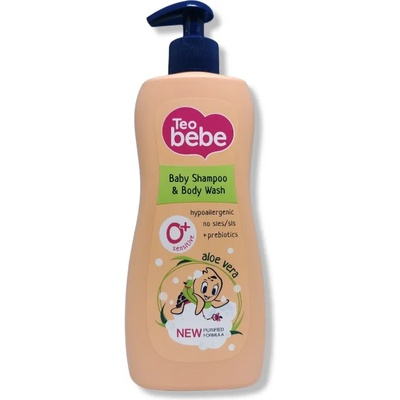 Teo bebe шампоан и душ гел, Алое, 400мл