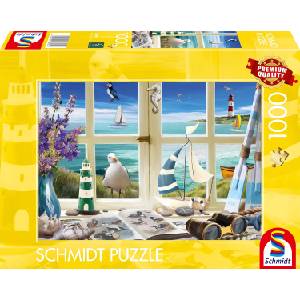 Schmidt Spiele Пъзел Schmidt от 1000 части - Учене край морето (58894)