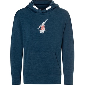 super. natural Детски вълнен пуловер super. natural Kid's Ski Bunny Hoodie - Blueberry / Various - размер 110 (EU) (704-5277-0112)